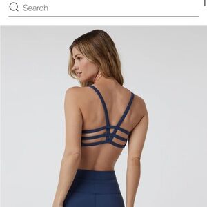 Vuori blue tie dye Yosemitete Sports bra